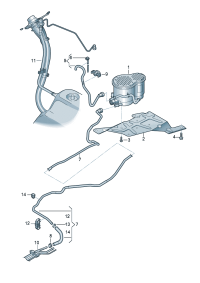 4N0201827B-Bracket Charcol filter