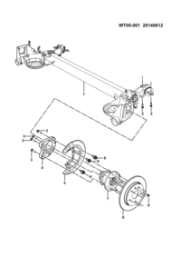 23905201-Member assy., rr. torsion (closing beam, shanghai huizhong 8310220)