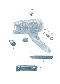 18A941333-Switch, for headlamp illumination distance Adjuster