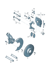 8P0615123A-Housing assy-caliper