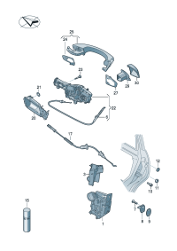 19G839015-AUDI TT MK2 WINDOW MECHANISM
