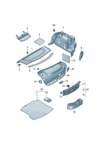 18G03540695T-Plate, speaker (corn silk beige)