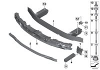 51117200741-REINFORCEMENT-FR BUMPER/X3-06