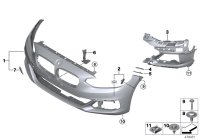51117403791-Retainer fr fog lamp lh
