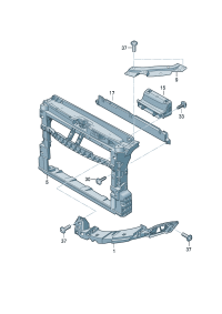 6R0805931A-Bracket Bracket, cowl top  D-26.12.2011