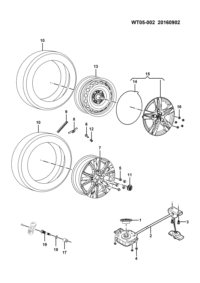 23881945-Lid comp., spare tire removing