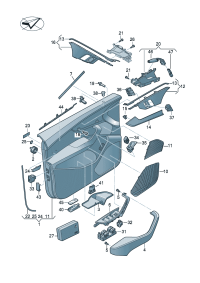 8W6867171B6PS-Handle the glove up (ghost (black))