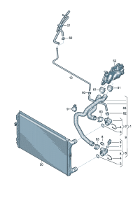 5Q0121049AC-WATER HOSE