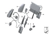 61319231269-Lumbar support-switch, lh