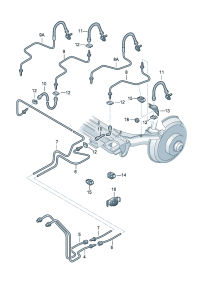 3BD614726C-Pipe-brake from distributor Connector
