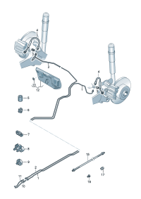 5QD614683A-Tube, from attachment Hose, brake