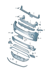 30G807049-GUIDE PIECE/RH/ VW / PASSAT
