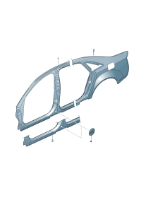 4E0809849-Beam assy-a/ B Trim