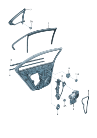 16D839480A-Weatherstrip, window