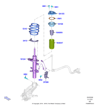 EJ7Z18124A-Shock absorber assy