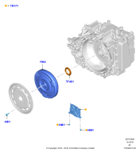 7T4Z7F401B-Gasket, LINCOLN CONTINENTAL D544