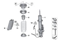 37106850165-Shock absorber rr lh
