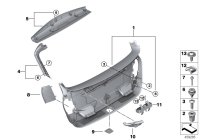 51497300860-Garnish rr trunk lid lwr