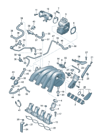 06B129723K-BRACKET ASSY-AIR INTAKE