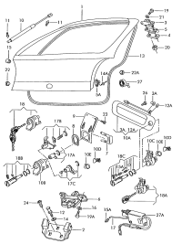 377827550D-GAS SPRING VW TIGUAN