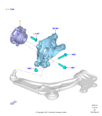 E1GZ1104A-Hub assy-wheel rh