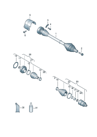 56D498203A-BELLOW KIT/AUDI A3-TT/SEAT