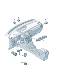 5CG941431-Switch assy, auto Lamp, parking & Lamp, fog, Lamp fog fr, Home mode and away from home mode