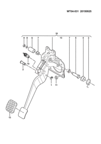 23874734-Spring-brake pedal return