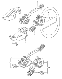 1E0953513-Turn signal, high beam lamp Switch & low beam lamp And stop lamp