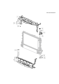 60002355-Deflector, radiator air, upper