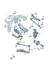 8W0505311H-Track control arm frt rh Aluminium alloys  D-08.05.2017
