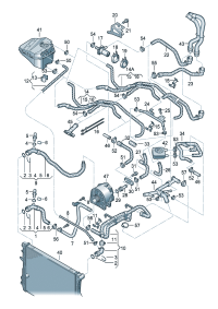 7L0122051D-Water hose Couplpiece  For rear end vehicle The car model of the unit