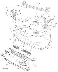 11060645-MOULDING REAR BUMPER