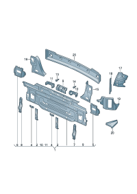 510814306-REINF ASSY-RAD CORE UPR
