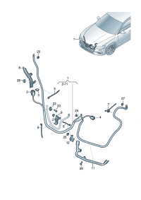 4K0971228M-Harness, for starter & Three-phase alternator, Band earth wire   D-22.10.2018 -17.07.202