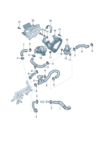 4KD145963-Coolant pipe & Coolant hose