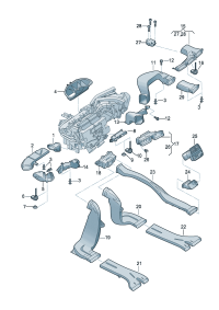 8WD819655-PORSCHE CAYENNEAIR DUCT CENTRE