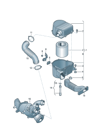 6R0129607C-AIR CLEANER