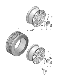 3W0601025FD-Wheel rim-aluminium alloy
