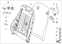 52107053931-Guide, seat belt, rh/lh