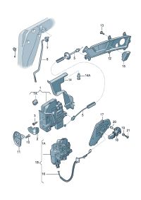 4F1837015E-Door locking Switch assy-contact