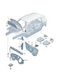 5TA864453-Damper, gear shift housing