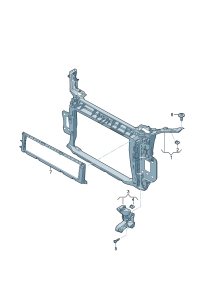 83G805594B-Bracket, frt w/water Bracket, cooler
