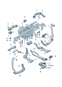 8RD819655-PORSCHE CAYENNEAIR DUCT CENTRE