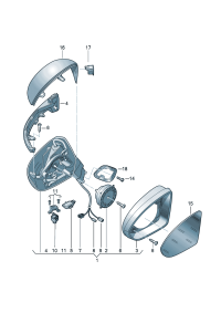 3GD857507-Cover, outer mirror