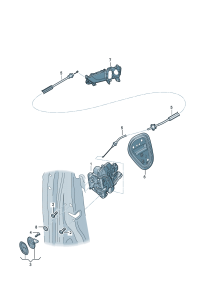 8KD839015E-AUDI TT MK2 WINDOW MECHANISM