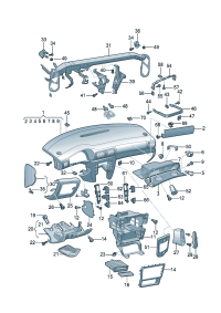 3BD857101C-GLOVE BOX ASSY