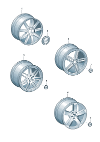 4L0601025BH-Wheel rim-aluminium alloy  Colour code: