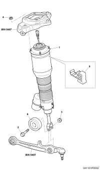 3W5616040L-Damper, air spring