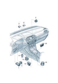 55G927238G-Operating unit with knob